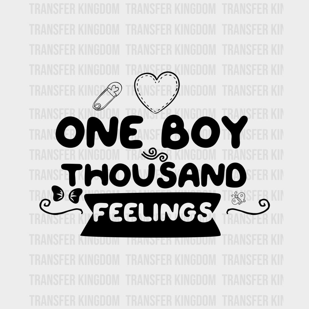One Boy Thousand Feelings - Baby DTF Transfer transfer-kingdom Dark Color Design (See Imaging)