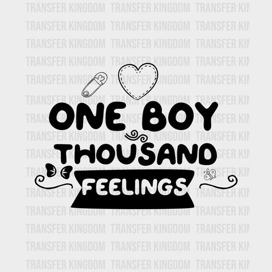 One Boy Thousand Feelings - Baby DTF Transfer transfer-kingdom Dark Color Design (See Imaging)
