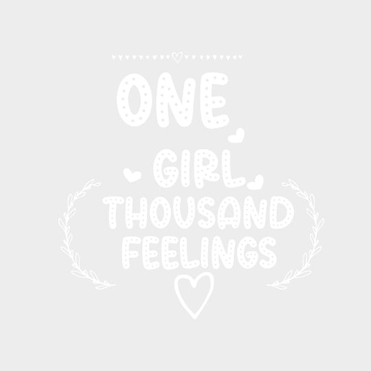 One Girl Thousand Feelings - Baby DTF Transfer transfer-kingdom Light Color Design (See Imaging)