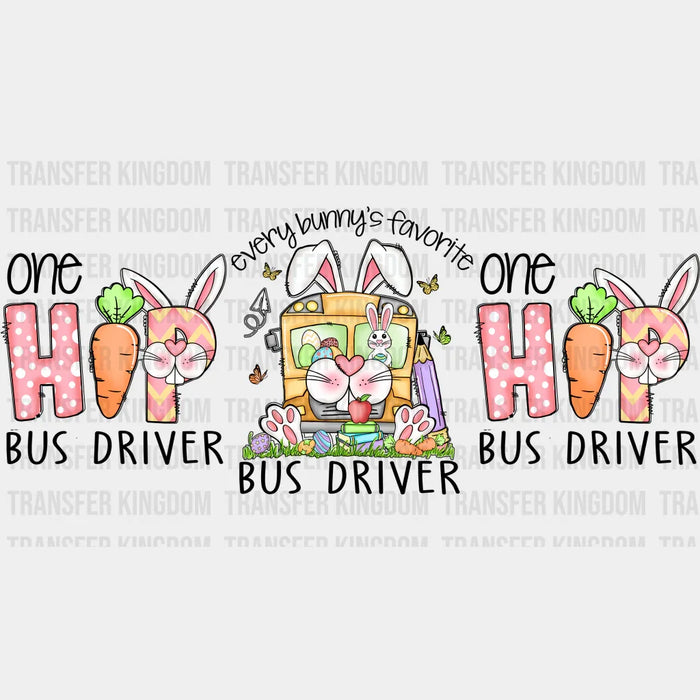 One Hip Bus Driver Easter UV DTF Transfer Cup Wrap UV DTF Sticker