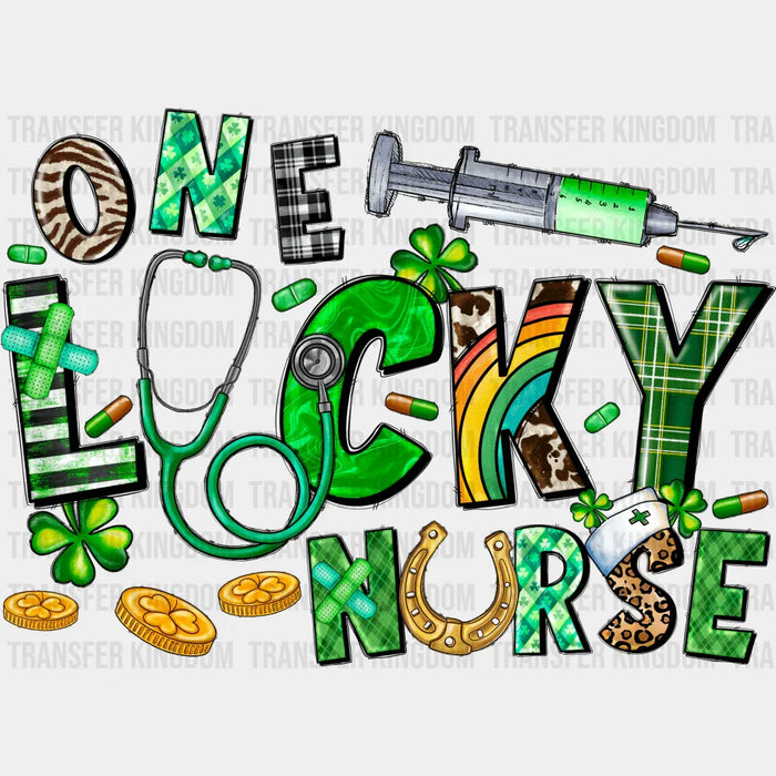 One Lucky Nurse  Stethoscope St. Patrick's Day Design