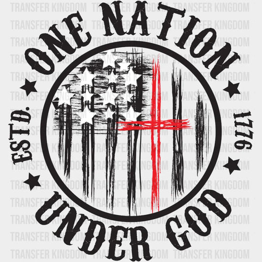 One Nation Under God Dtf Transfer