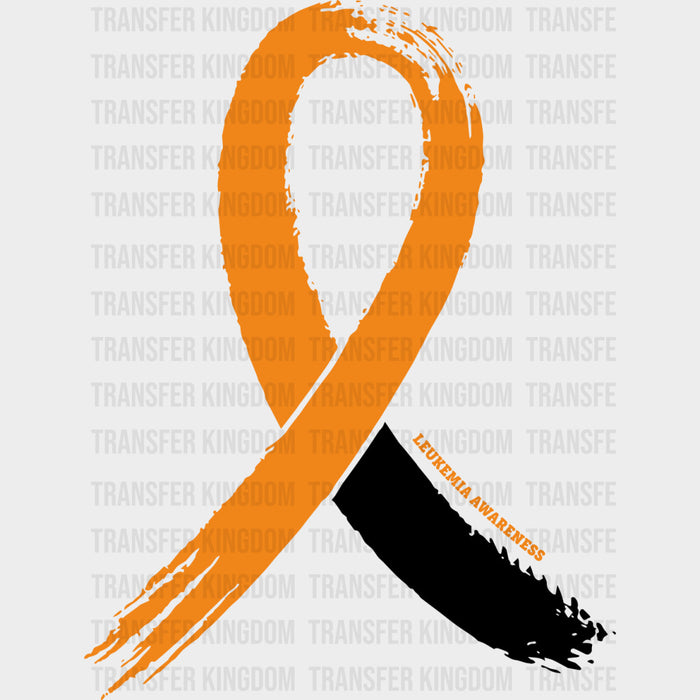 Orange Leukemia Awareness Ribbon - Leukemia DTF Transfers