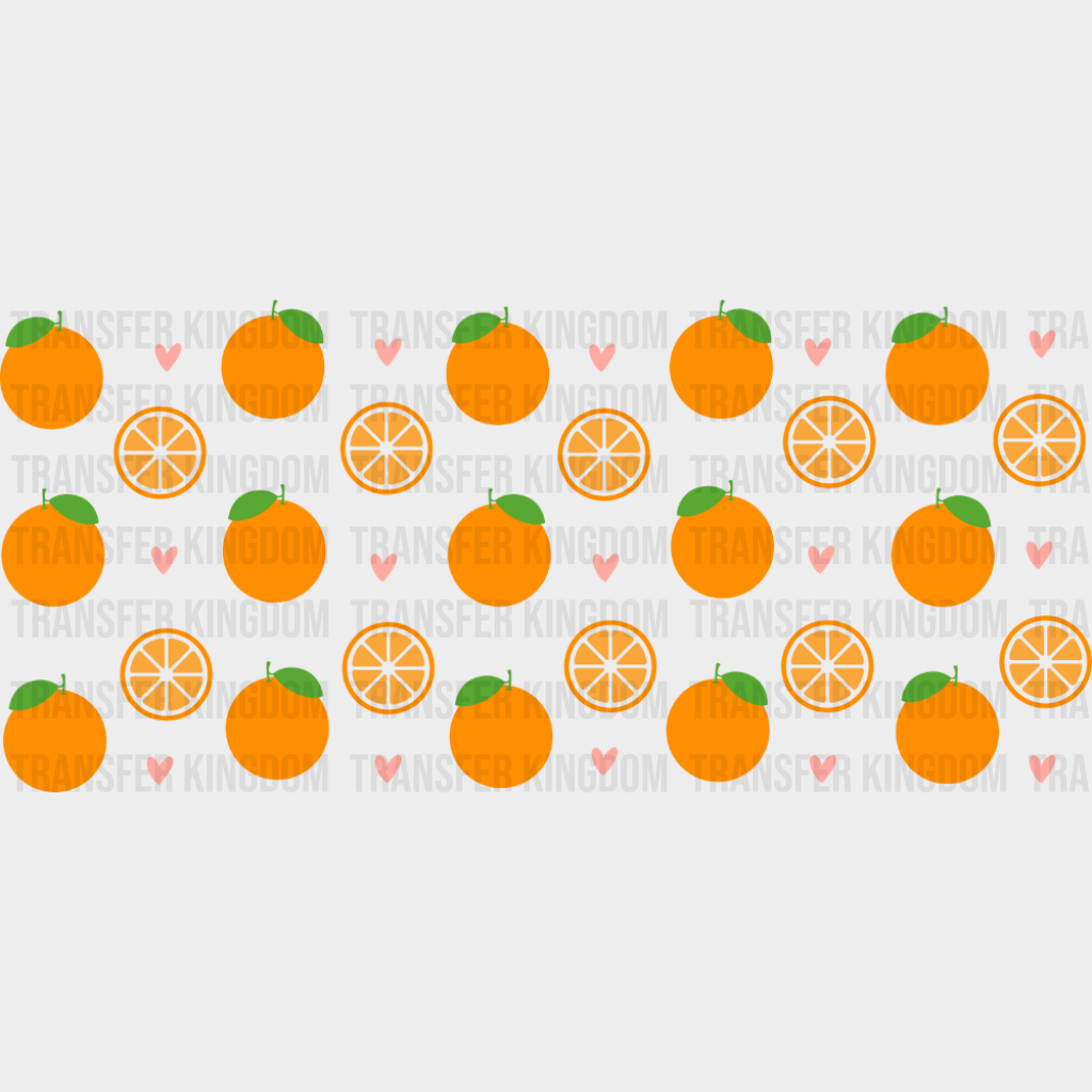 Oranges - General Cup Wrap UV Sticker Permanent UV DTF Decal UVDTF