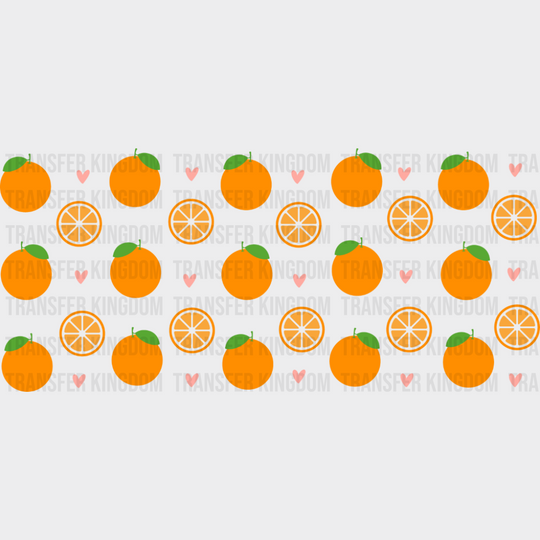 Oranges - General Cup Wrap UV Sticker Permanent UV DTF Decal UVDTF