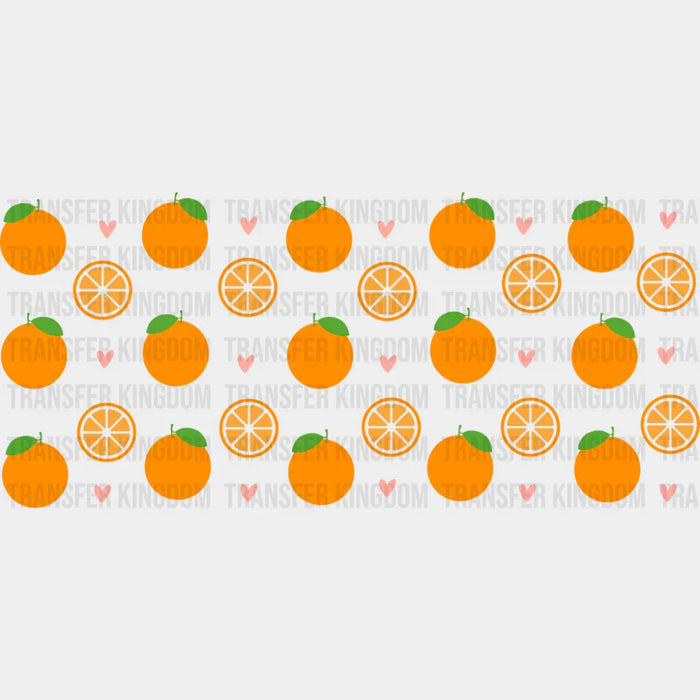 Oranges - General Cup Wrap UV Sticker Permanent UV DTF Decal