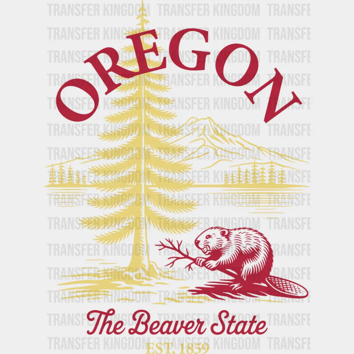 Oregon The Beaver State - States & Cities DTF Transfer