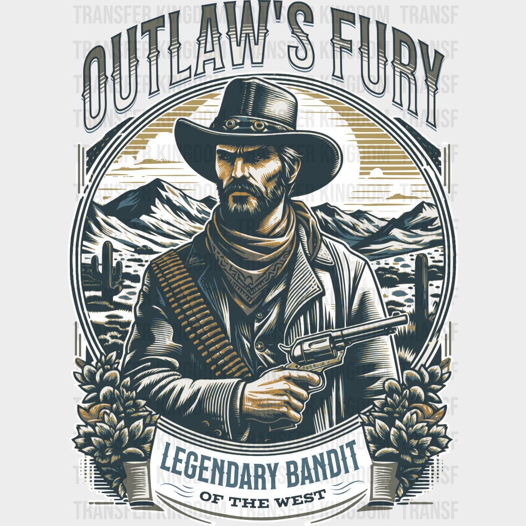 Outlaw’s Fury Legendary Bandit - Rodeo Dtf Transfers