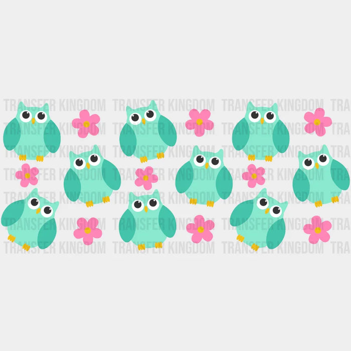 Owl UV DTF Transfer Cup Wrap UV DTF Sticker
