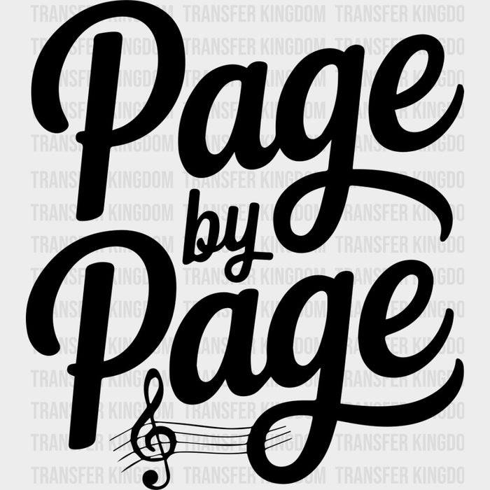Page By Page - Music DTF Transfers