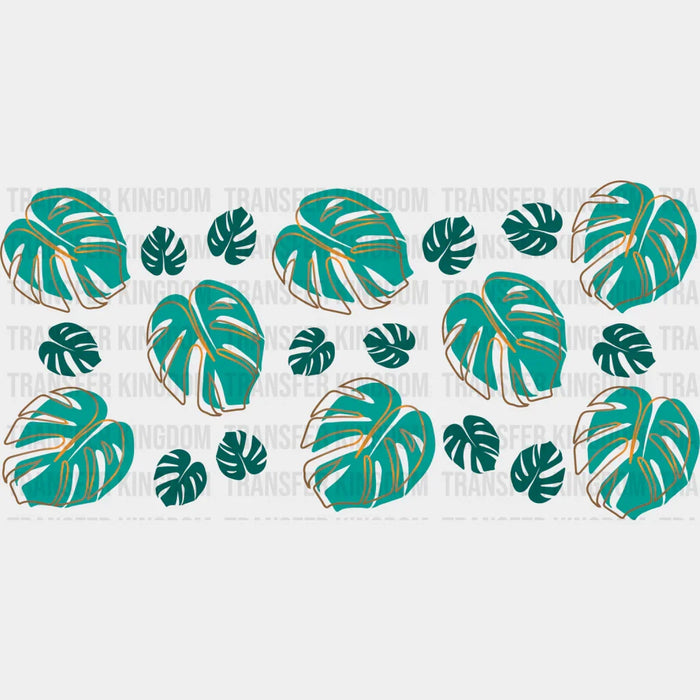Palm Leaves UV DTF Transfer Cup Wrap UV DTF Sticker