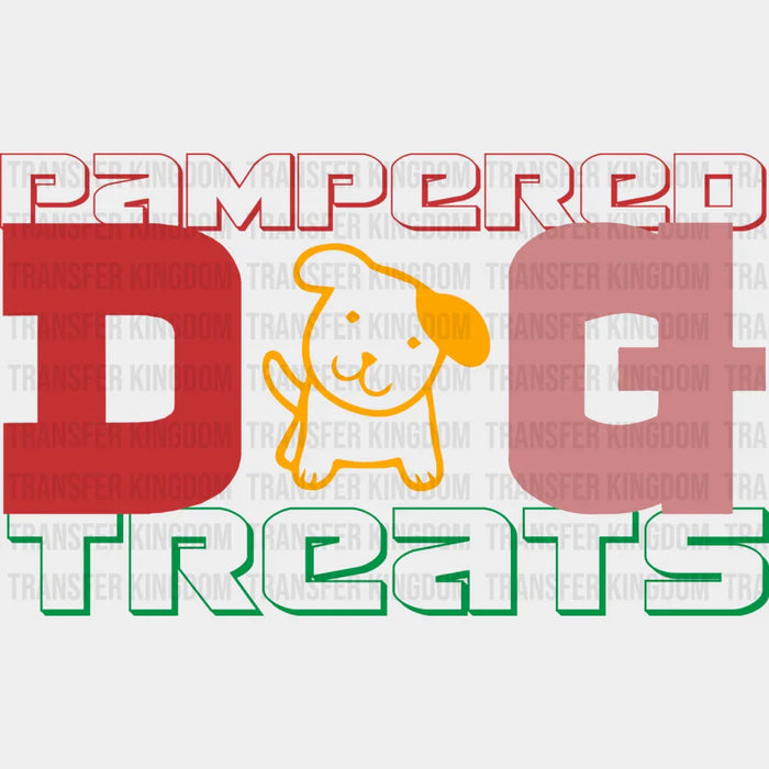 Pampered Dog Treats - Dogs Iron On DTF Transfer