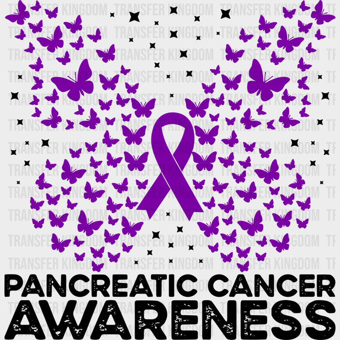 Pancreatic Cancer Awareness, Butterflies - Pancreatic Cancer DTF Transfers