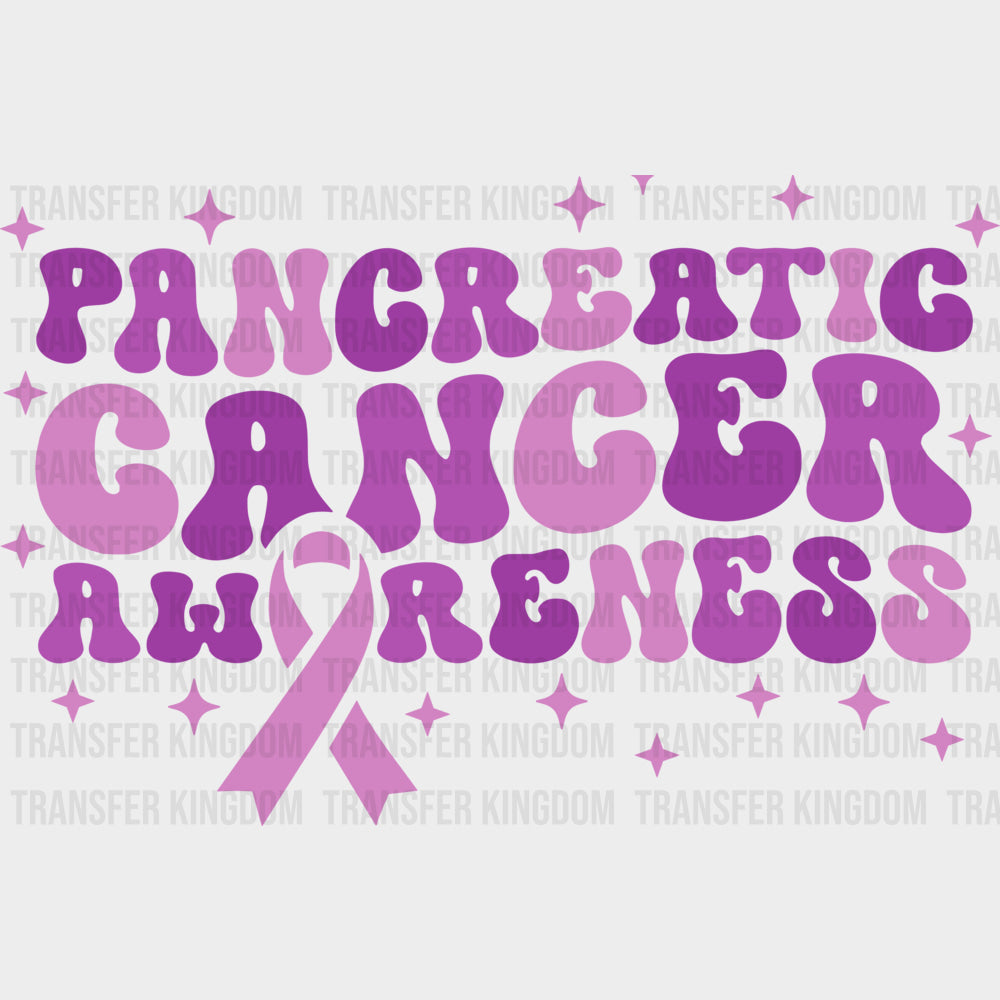Pancreatic Cancer Awareness - Pancreatic Cancer DTF Transfers - Adult Unisex - S & M (10’’) / Dark Color Design (See