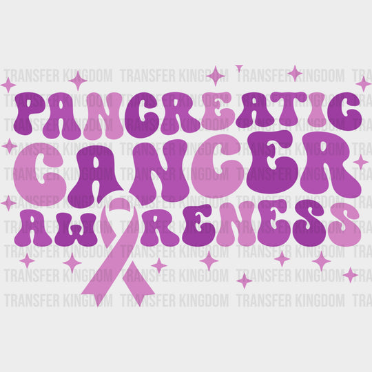 Pancreatic Cancer Awareness - Pancreatic Cancer DTF Transfers - Adult Unisex - S & M (10’’) / Dark Color Design (See