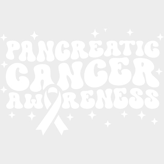 Pancreatic Cancer Awareness - Pancreatic Cancer DTF Transfers - Adult Unisex - S & M (10’’) / Light Color Design (See
