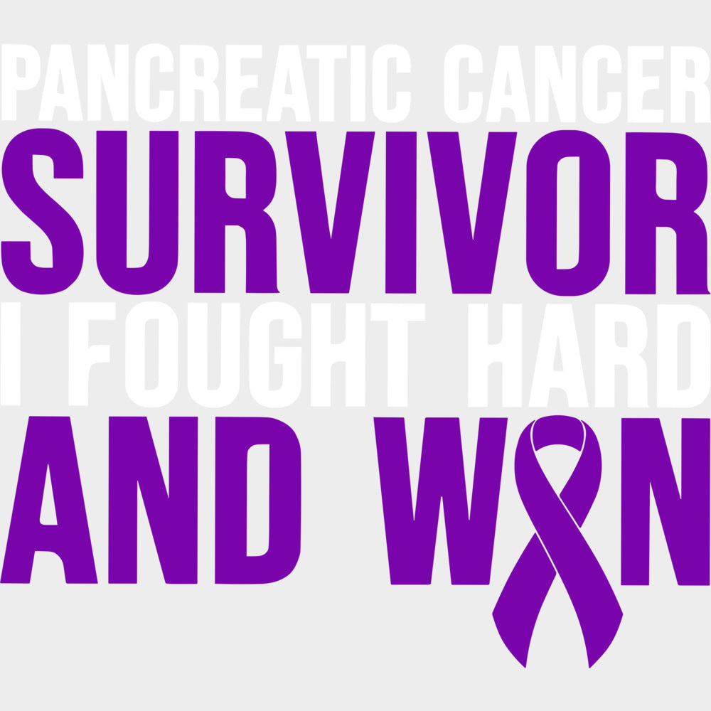 Pancreatic Cancer Survivor - Pancreatic Cancer DTF Transfers - Adult Unisex - S & M (10’’) / Light Color Design (See
