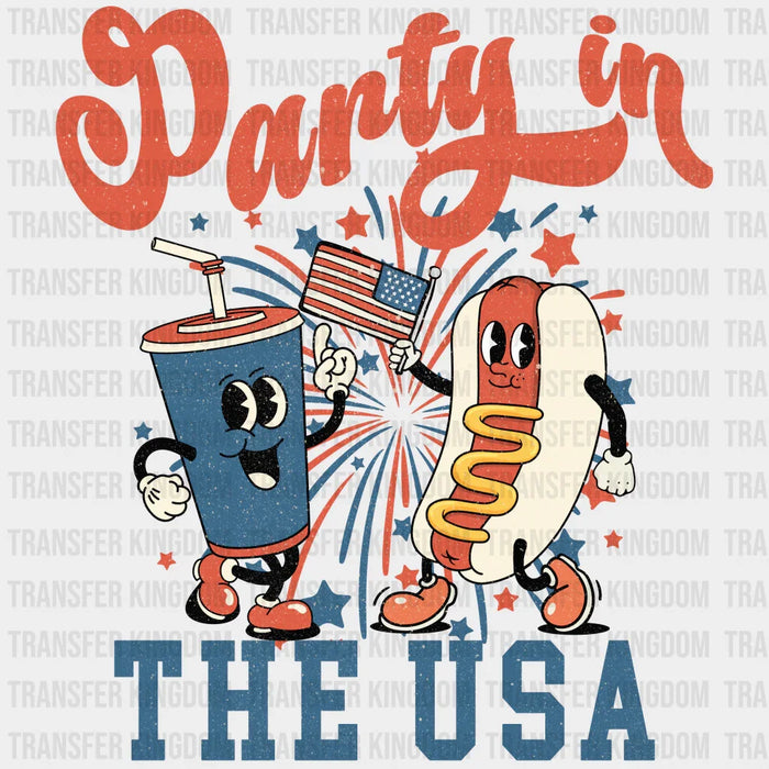 Party In The USA 4th Of July DTF Transfer