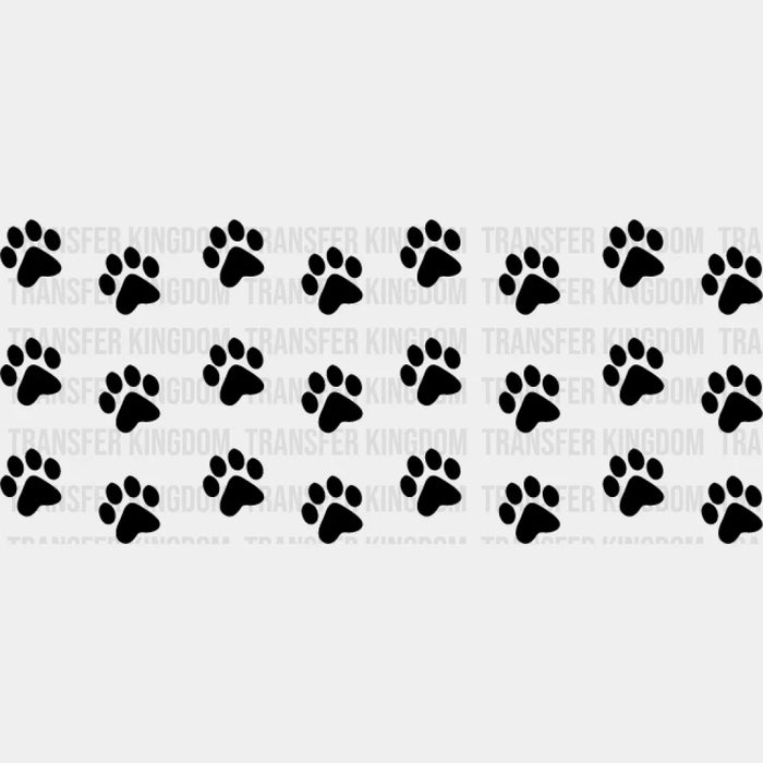 Paw Design - Pets Cup Wrap UV Sticker Permanent UV DTF Decal