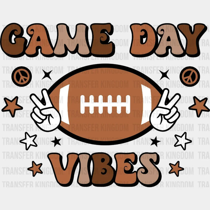 Peace Football Game Day Vibes DTF Transfer