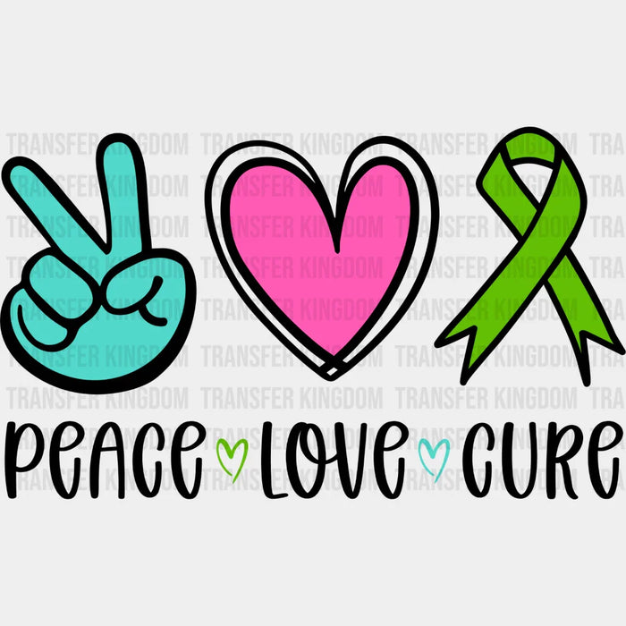 Peace Love Cure - Metastatic Breast Cancer DTF Transfer