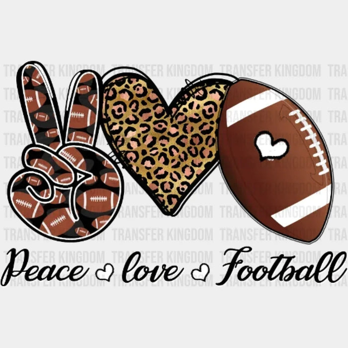 Peace Love Football DTF Transfer