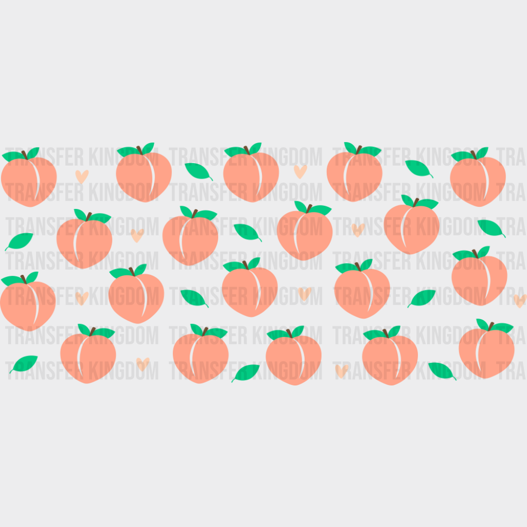 Peaches - General Cup Wrap UV Sticker Permanent UV DTF Decal UVDTF