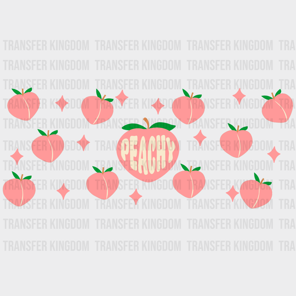 Peachy Uv Dtf Transfer Cup Wrap Sticker