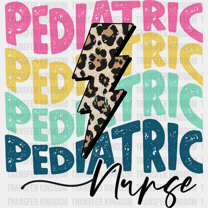 Pediatric Nurse Lightning Design - Pediatric Nurse DTF Transfers