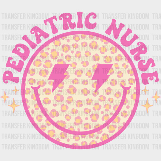 Pediatric Nurse Pink Smiley - Pediatric Nurse DTF Transfers