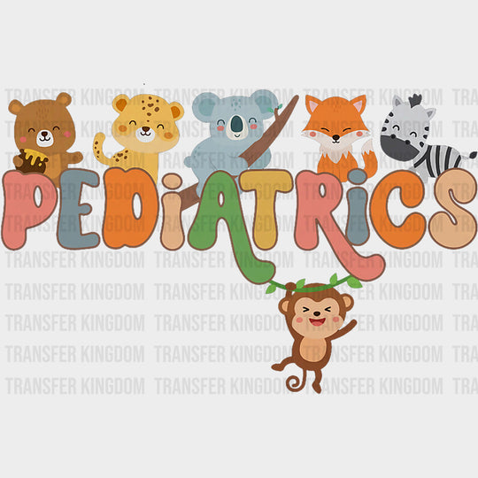 Pediatrics Animals Design - Pediatric Nurse DTF Transfers