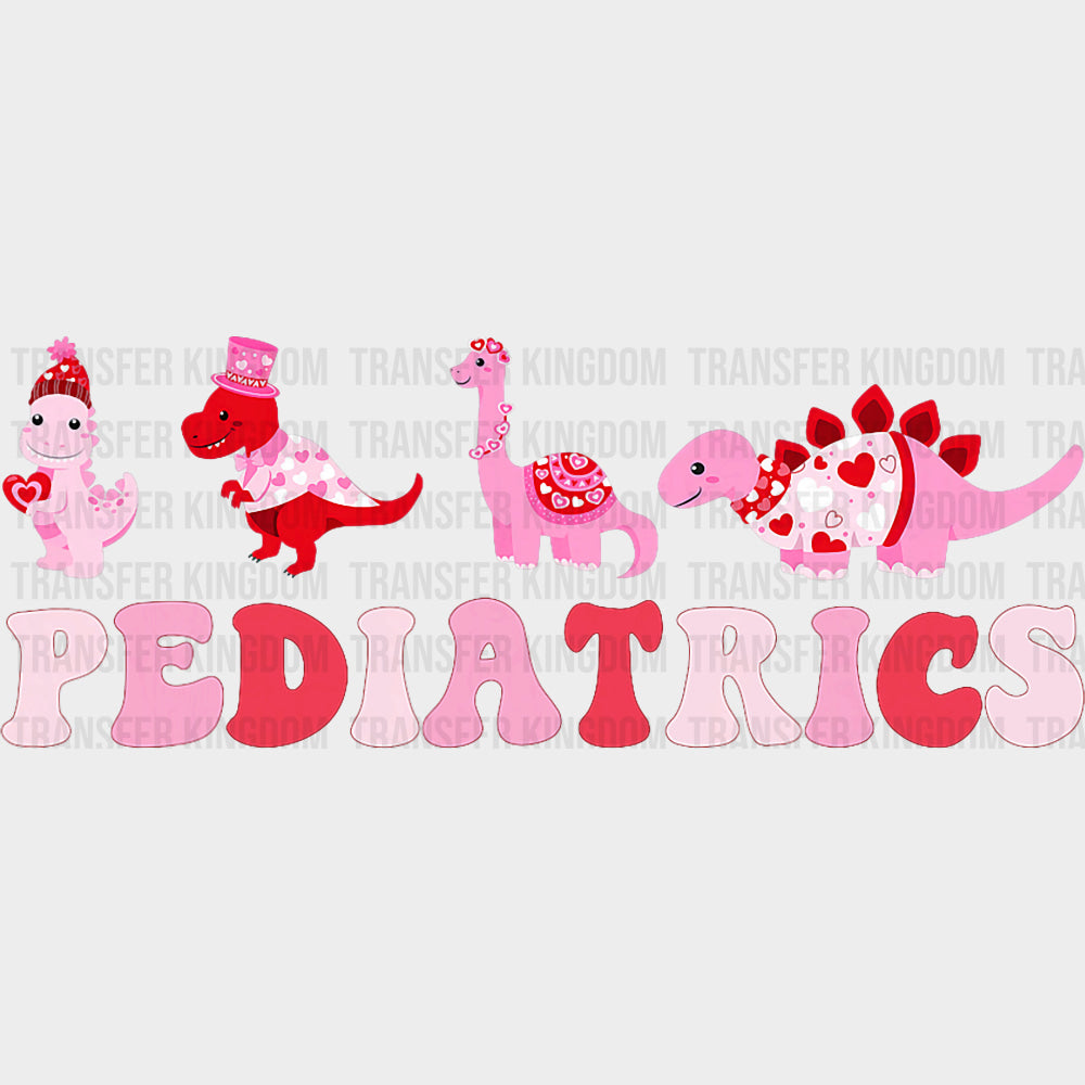 Pediatrics Pink Dinosaurs - Pediatric Nurse DTF Transfers