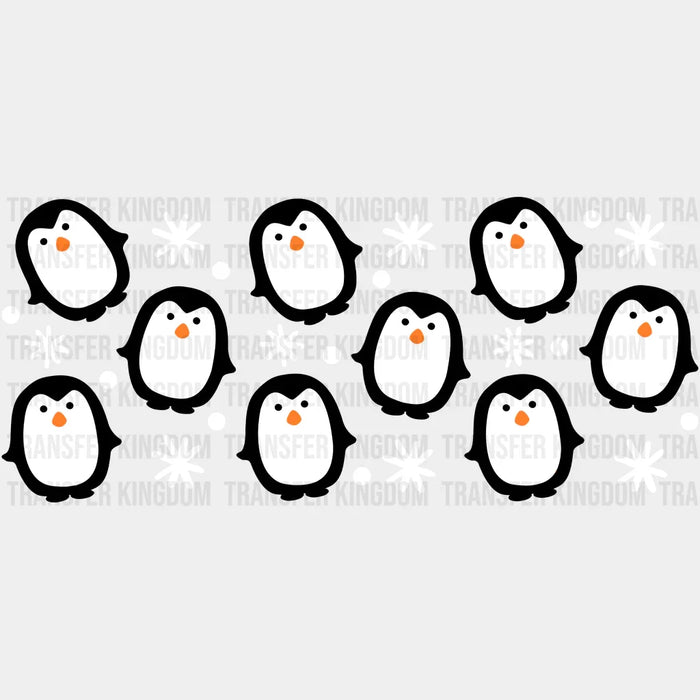 Cute Penguins - UV DTF Transfer Cup Wrap UV DTF Sticker