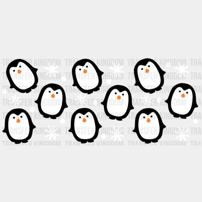 Penguins UV DTF Transfer Cup Wrap UV DTF Sticker