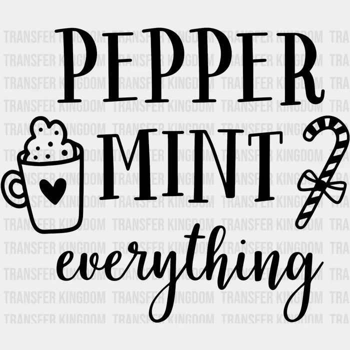 Peppermint Everything Christmas Design - DTF heat transfer