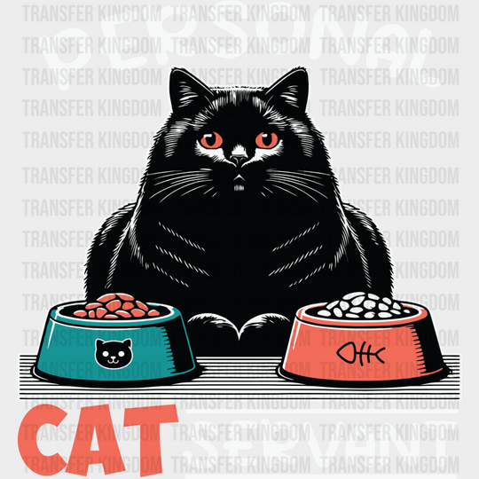 Personal Cat Servant - Cats Iron On Dtf Transfer Unisex S & M (10’’) / Light Color Design See