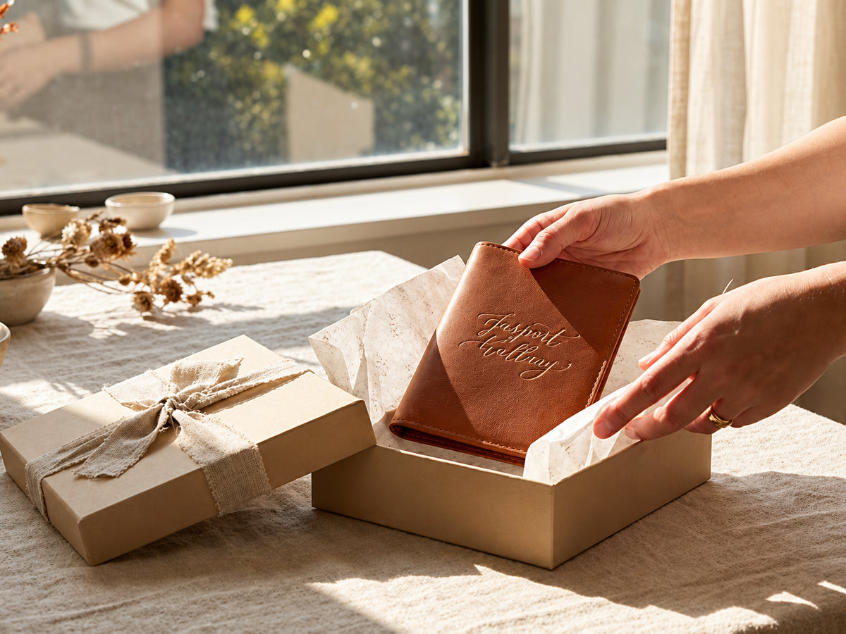 Personalized leather gift
