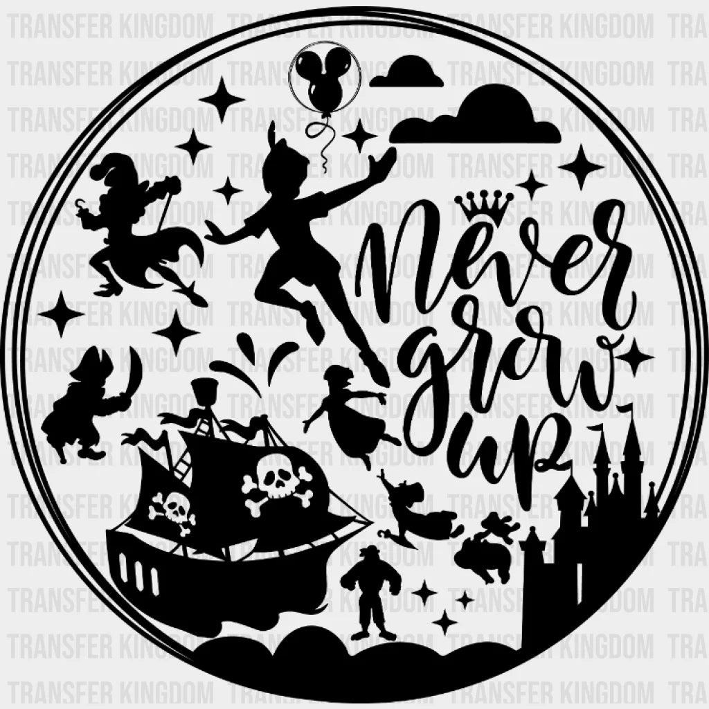 Peter Pan Grow Up Design - Dtf Heat Transfer