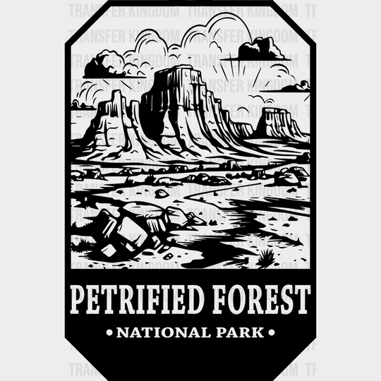 Petrified Forest National Park Design - Parks Dtf Transfers Unisex S & M (10’) / Dark Color See