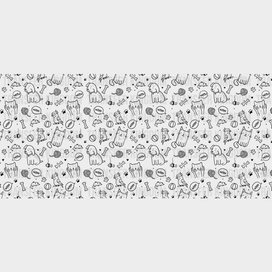 Pets - General Cup Wrap UV Sticker Permanent UV DTF Decal UVDTF