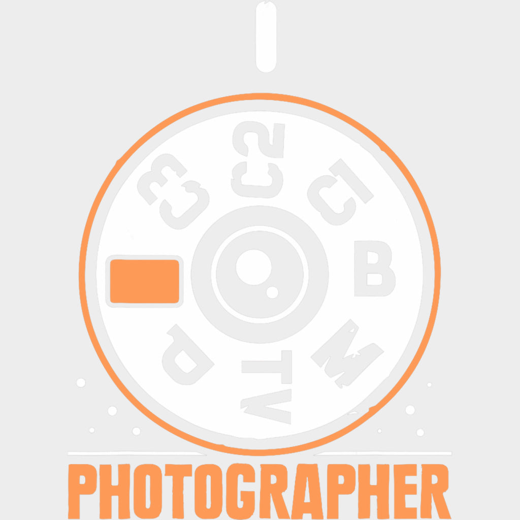 Photographer Camera Dial - Photography DTF Transfers Adult Unisex - S & M (10’’) / Light Color Design (See Imaging)