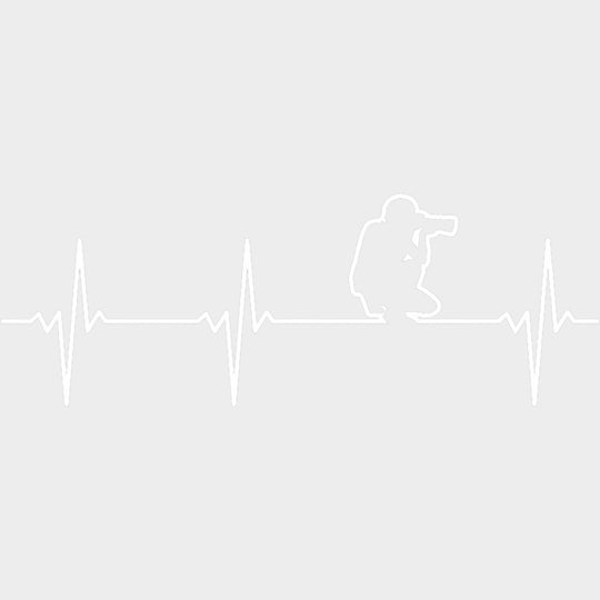 Photographer Heartbeat - Photography DTF Transfers Adult Unisex - S & M (10’’) / Light Color Design (See Imaging)