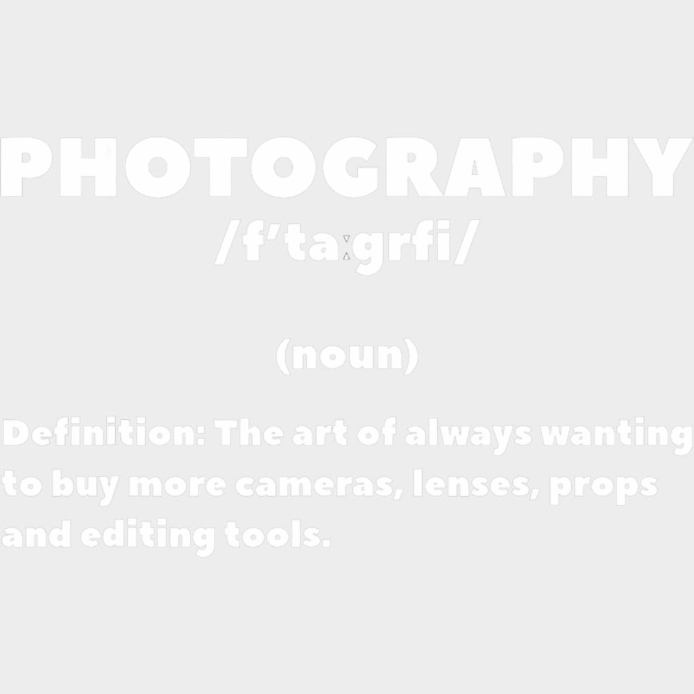 Photography B&W Definition - Photography DTF Transfers Adult Unisex - S & M (10’’) / Light Color Design (See Imaging)