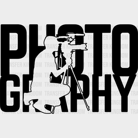 Photography Black And White - Photography DTF Transfers Adult Unisex - S & M (10’’) / Dark Color Design (See Imaging)
