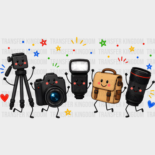 Photography Gear - Photography DTF Transfers - Adult Unisex - S & M (10’’) / Dark Color Design (See Imaging)