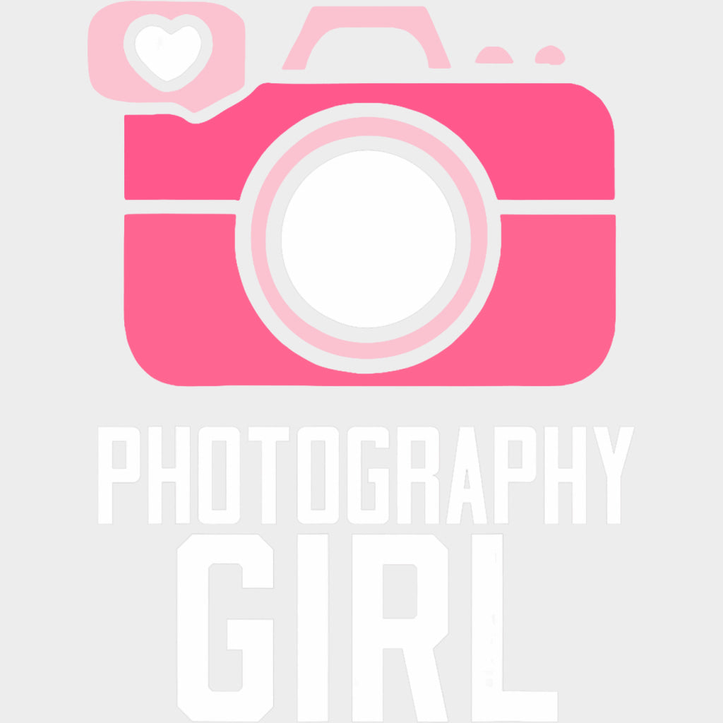 Photography Girl Pink Camera - Photography DTF Transfers Adult Unisex - S & M (10’’) / Light Color Design (See Imaging)