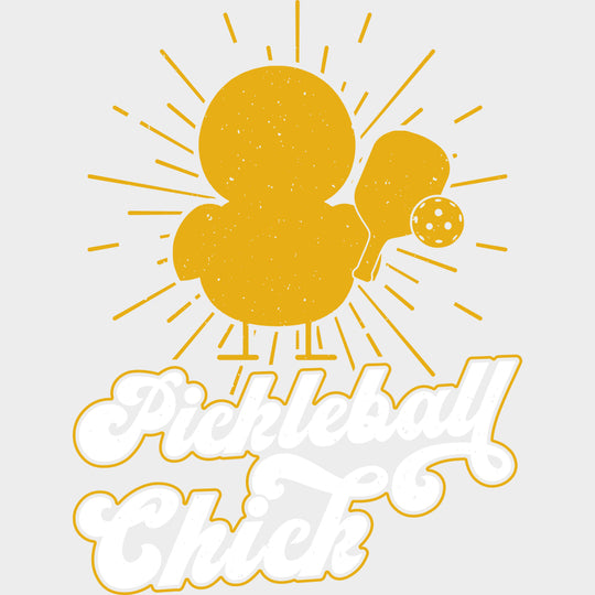 Pickleball Chick - Pickleball DTF Transfers Adult Unisex - S & M (10’’) / Light Color Design (See Imaging)