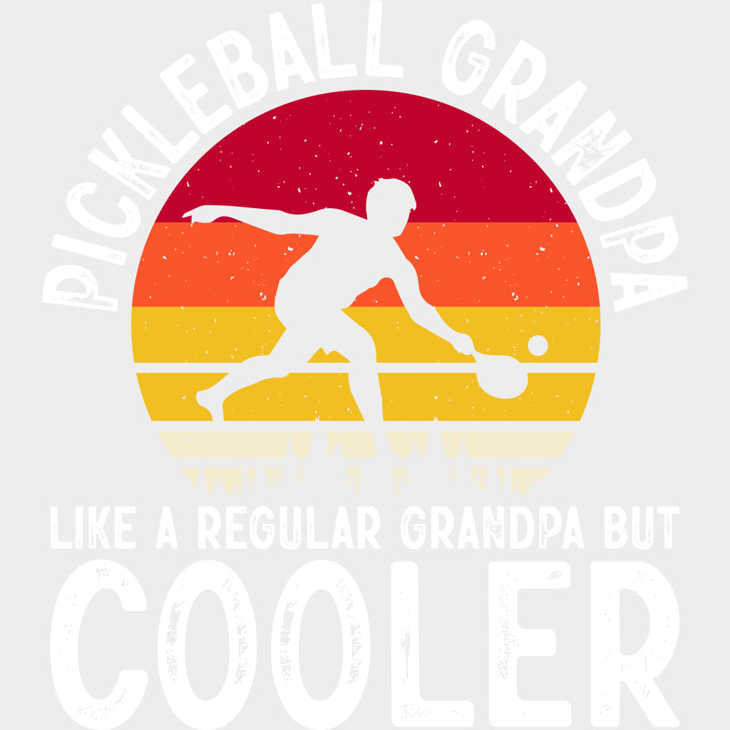 Pickleball Grandpa Like A Regular Grandpa But Cooler - Pickleball DTF Transfers Adult Unisex - S & M (10’’) / Light