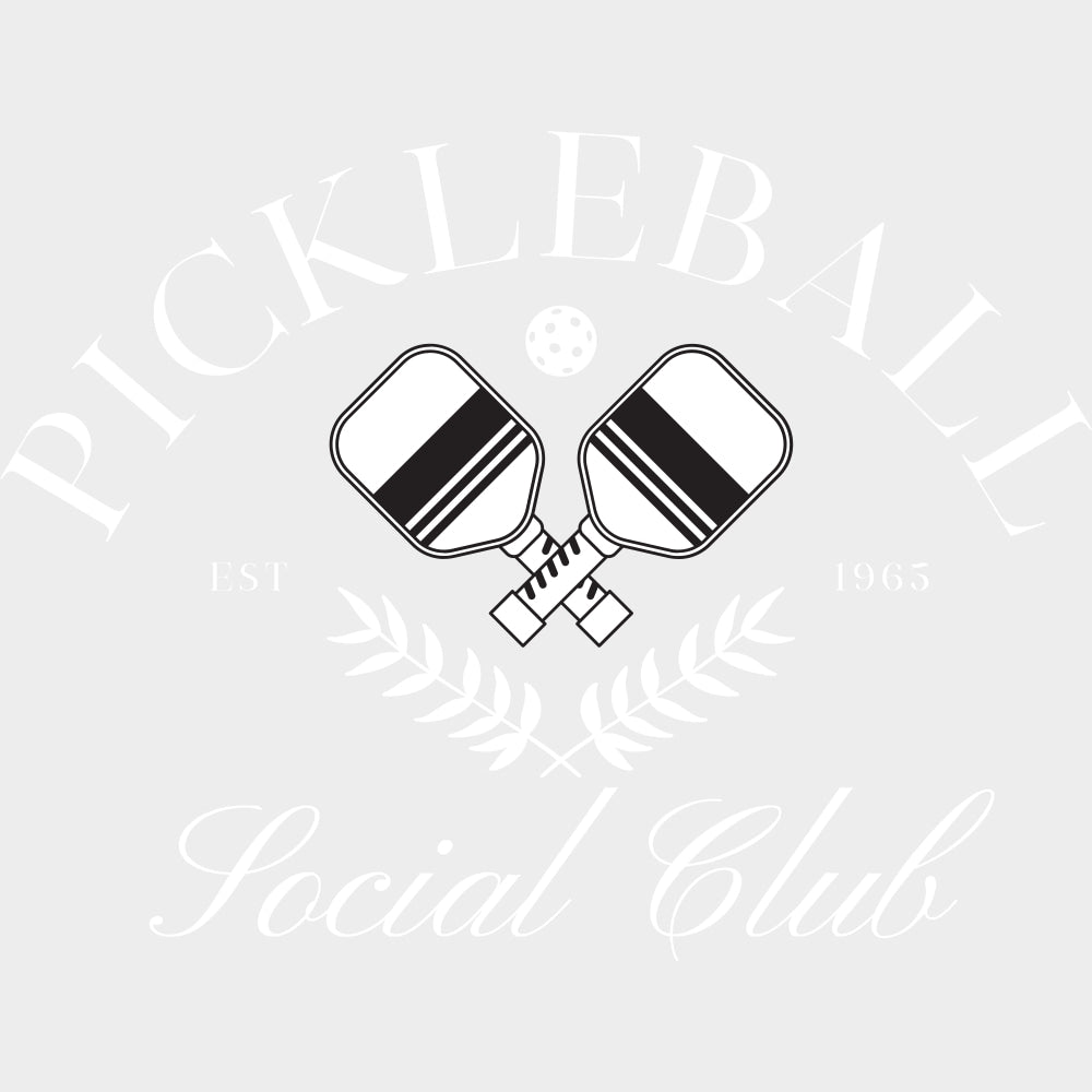 Pickleball Social Club EST 1963 - Pickleball DTF Transfers transfer-kingdom Light Color Design (See Imaging)