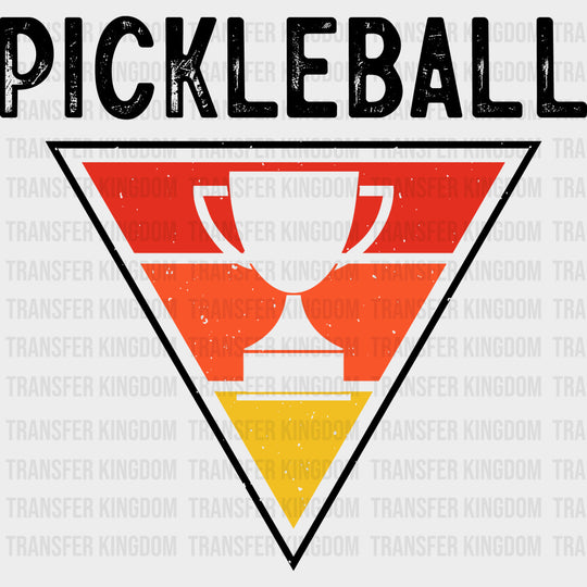 Pickleball Triangle Cup - Pickleball DTF Transfers Adult Unisex - S & M (10’’) / Dark Color Design (See Imaging)